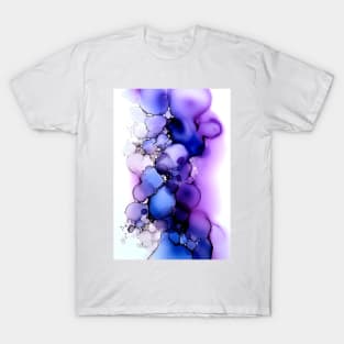 Violet Visions - Abstract Alcohol Ink Art T-Shirt